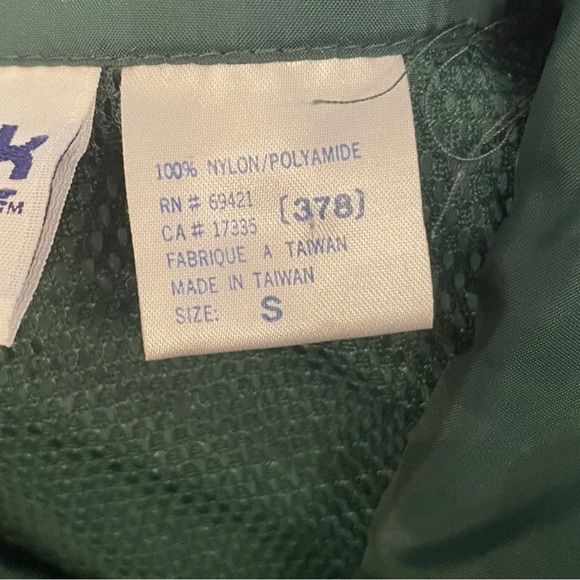 Vintage 1990’s Reebok Windbreaker Wild Animal Print Color Block Men’s Size Small - Picture 4 of 6